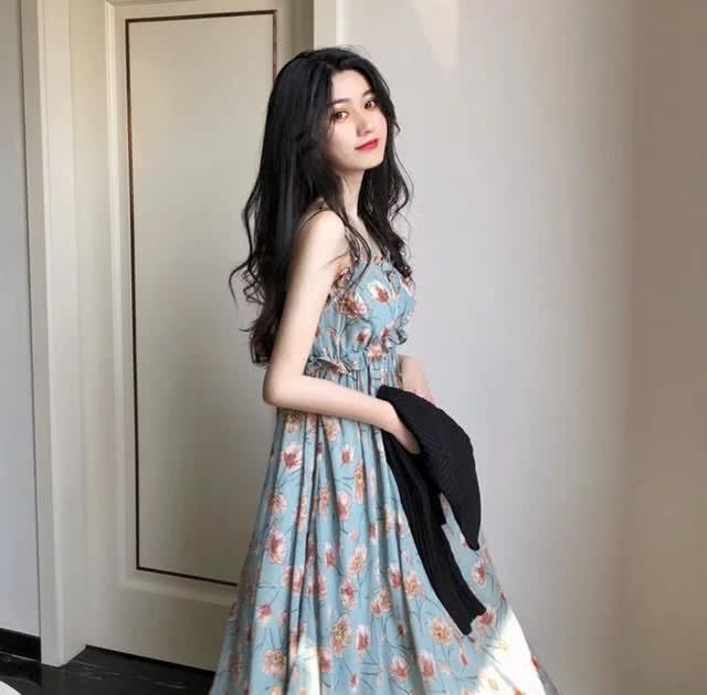 #仙女裙#春夏元气穿搭,超仙显瘦连衣裙,少女感满满,是心动的感觉!