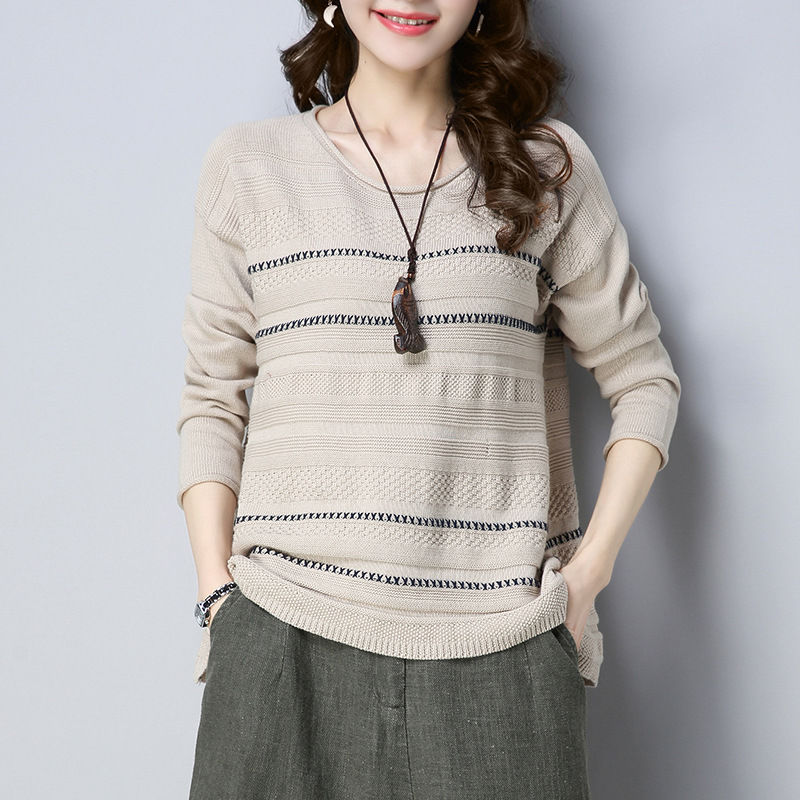 优质套头针织衫，秋天可以单穿，冬天还可以做内搭，非常实用哦