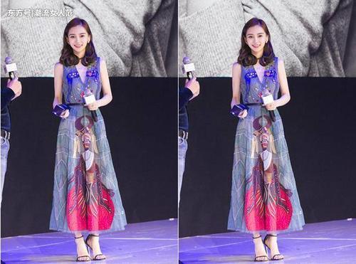 38岁董洁撞上29岁杨颖，网友：清纯脸和微笑脸的差距一目了然