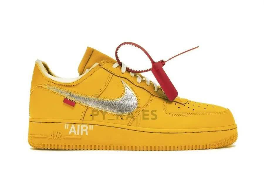 发售:每年都发?OW NIKE AF1 黄色曝光发售