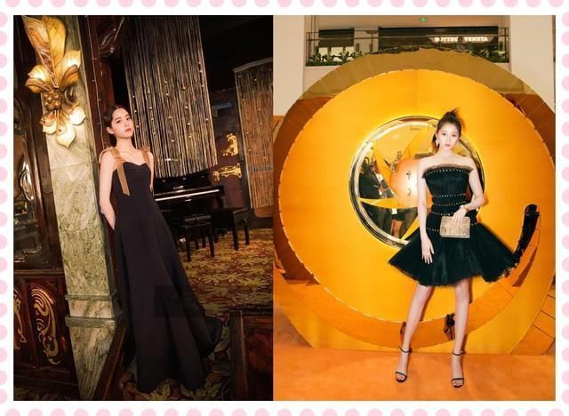 当20岁关晓彤和18岁欧阳娜娜同穿小黑裙，网友：这差距岂止2岁？