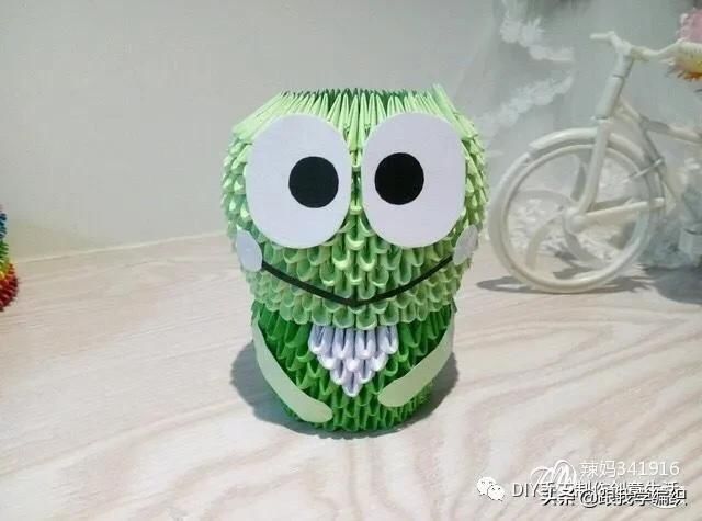 『蓝色』简单的折个三角,组合成百变造型