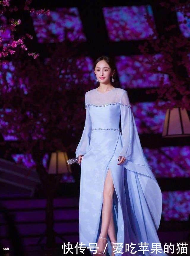 女星穿开叉裙： 杨幂美得人不敢看, 刘嘉玲叉开到腰, 乔欣直接解