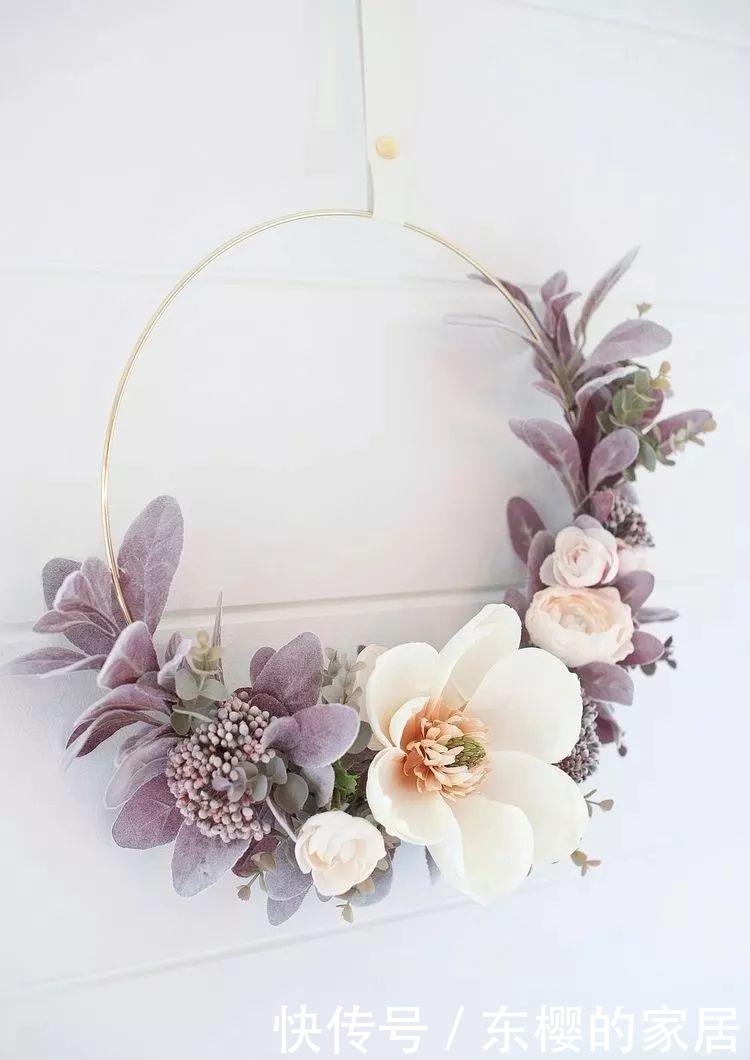  春日@DIY手工：春日花环diy