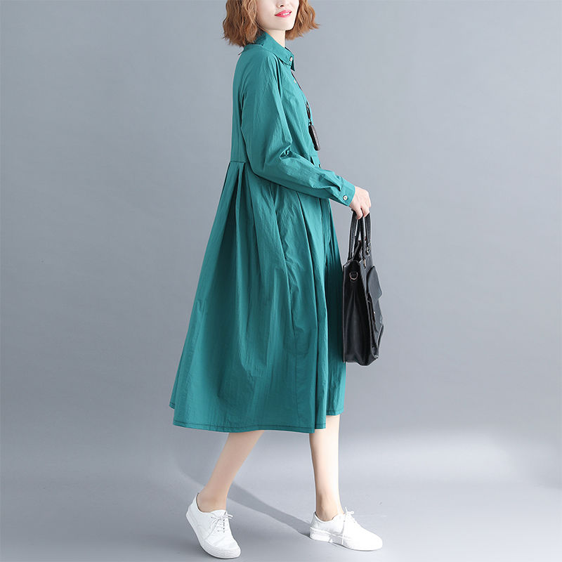 高高瘦瘦感觉是穿出来的，不信瞧瞧下图的亚麻裙，是不是很美