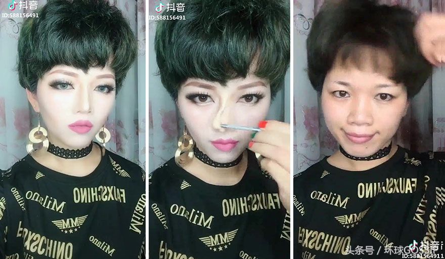 难道现在妹纸们都已经超越化妆,直奔“易容术”去了?