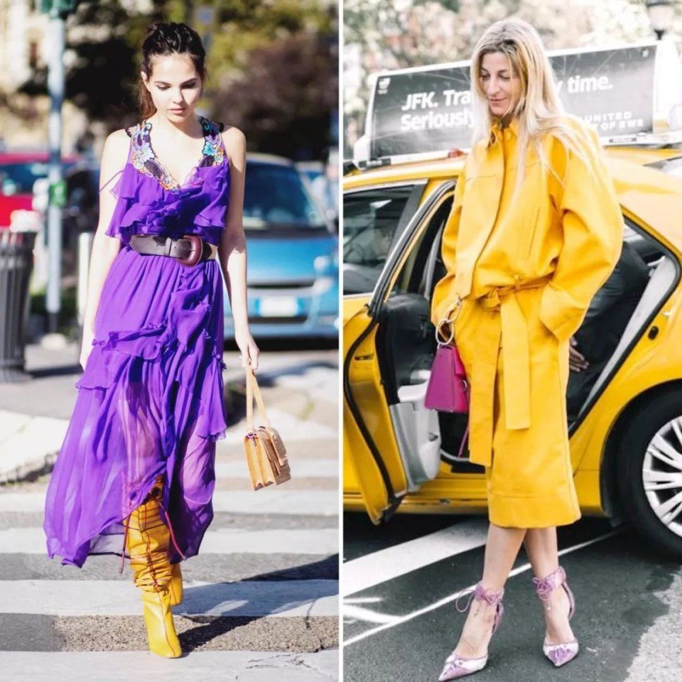 初秋这些颜色穿在一起,显白又高级!