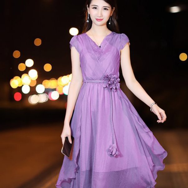 60后的我从不敢穿裙子，老公给我买了这a字裙，我把裤子都扔了