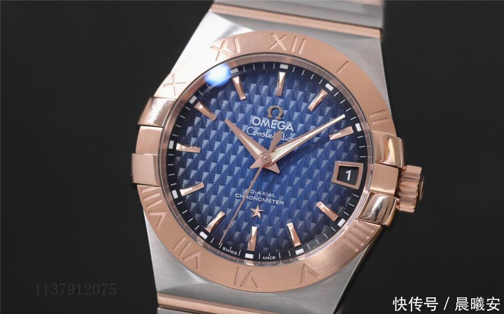 『评测』阿海说表：VS欧米茄38MM浮雕菱形盘星座图文评测