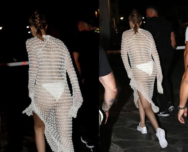 LadyGaga与超模Gigi同穿渔网装,差距一目了然!