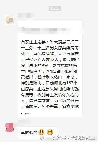 “猪病毒”谣言沉渣再起 一年前已经辟谣的谣言还在传