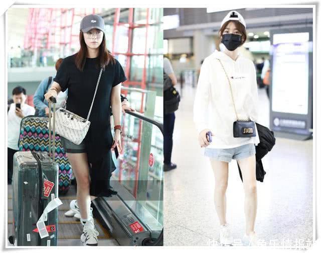 当90斤王丽坤和130斤蒋欣同穿短裤，网友：我宁愿做一个胖子！