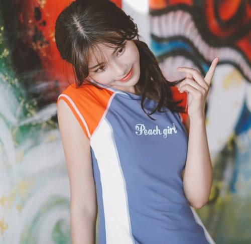 胸垫：清纯的少女风情泳装也能洋气到爆，谁说泳衣只能性感火辣