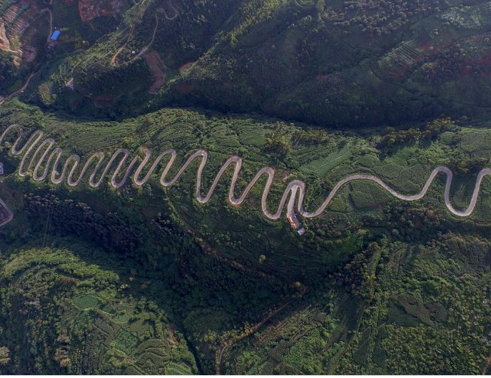 盘点中国最弯最密的盘山公路（组图）