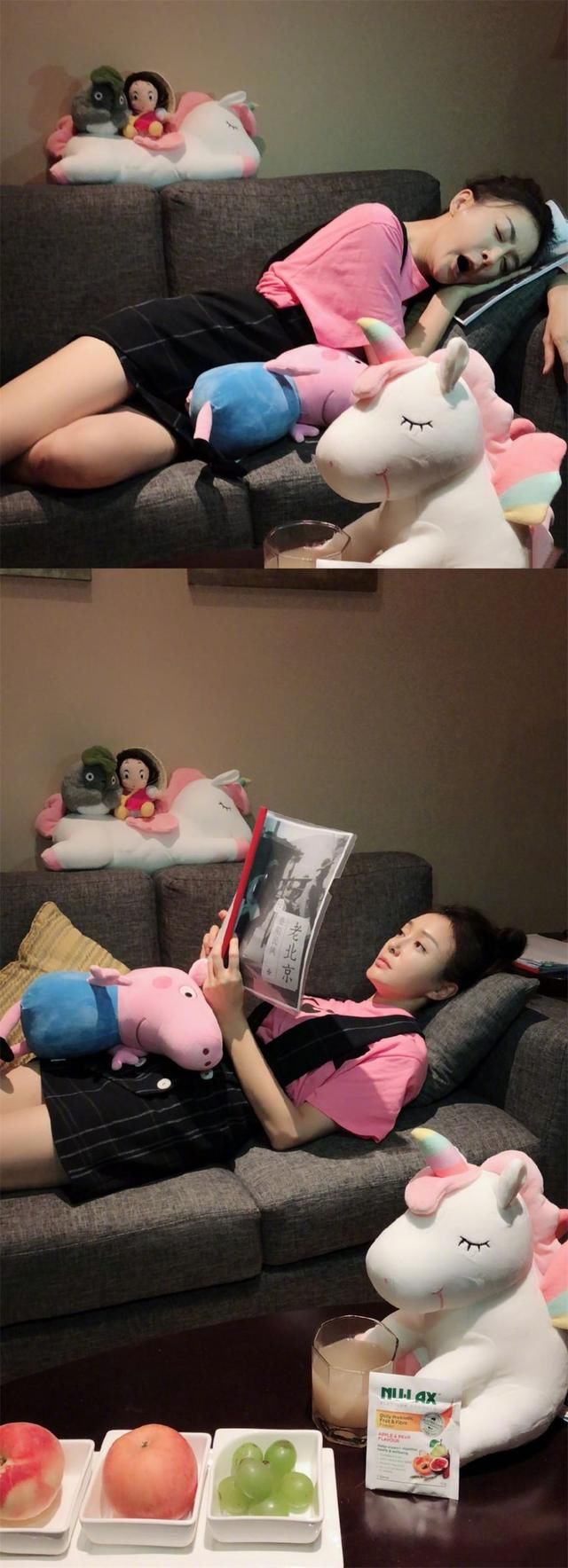 倪妮古力娜扎秦岚三人撞衫，同款牛仔外套，不拼颜值拼衣品