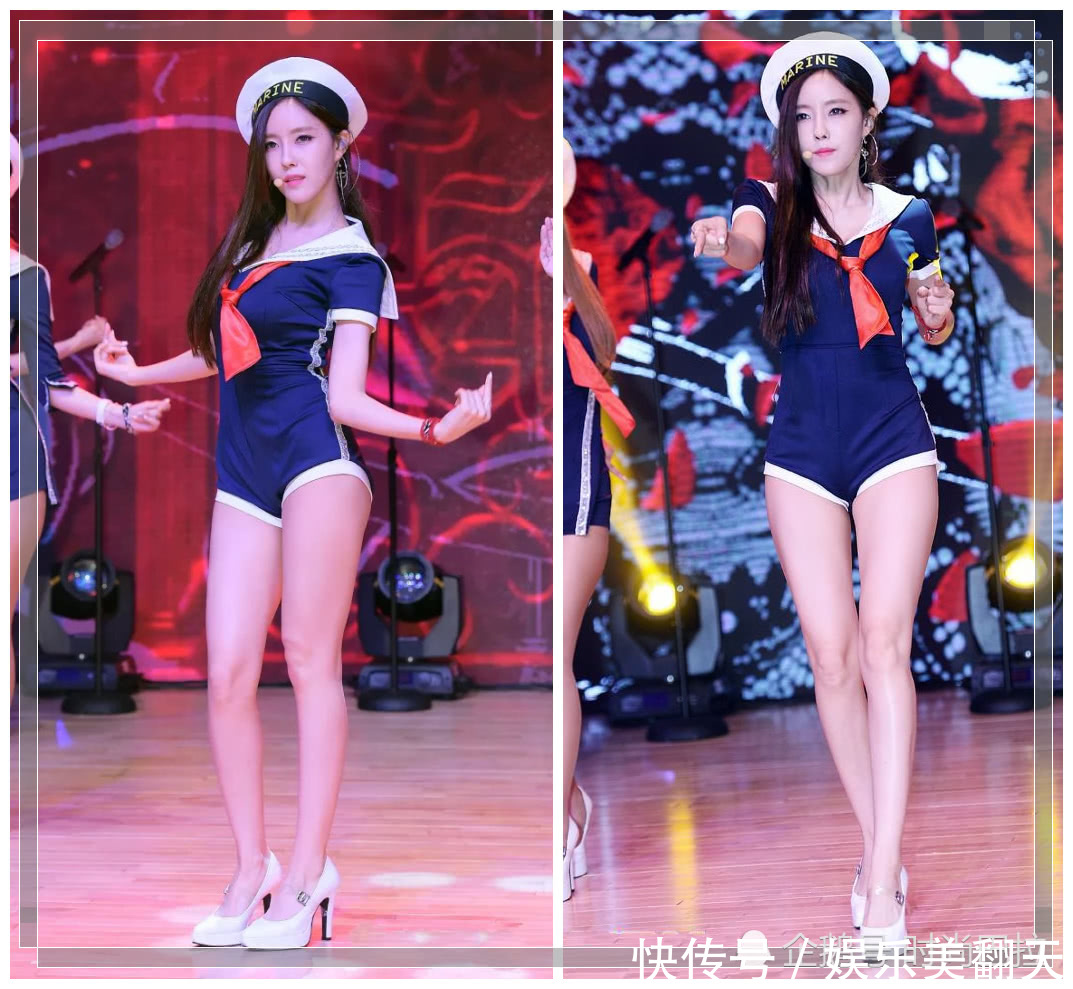 朴孝敏晒包臀裙照片，胸以下全是美腿，暴露女团腿精“真正腿长”