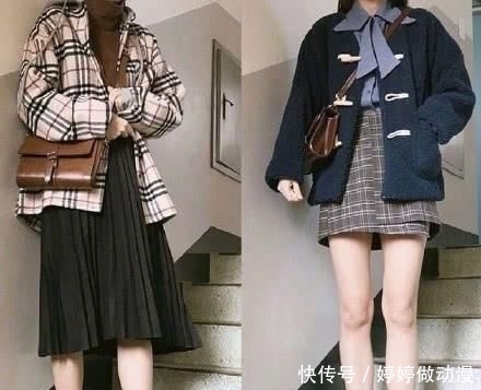 #气质#充满淑女气质的初春穿搭,温柔针织衫+半裙,一起甜美的过春天吧