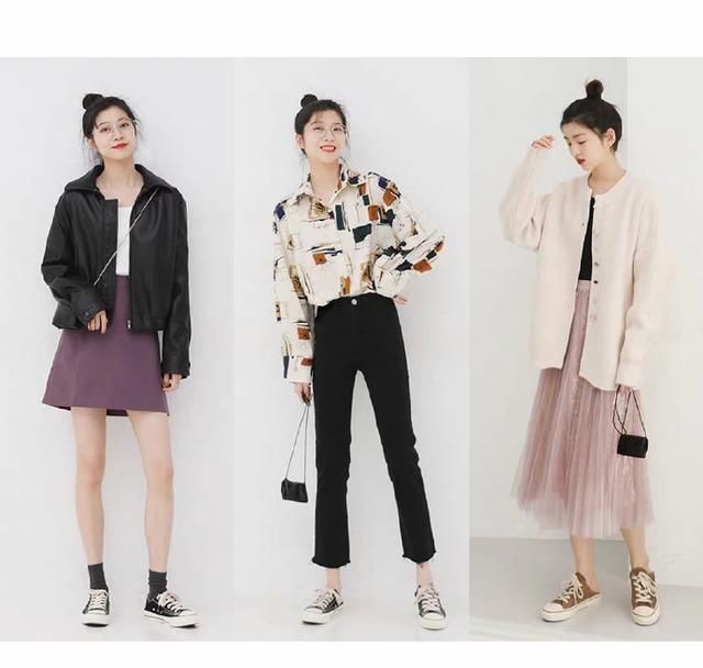  「短袖」休闲娱乐舒服的礼拜天穿衣搭配，连帽卫衣叠穿短袖搭配阔脚裤吊带裤，漂亮看不出胖