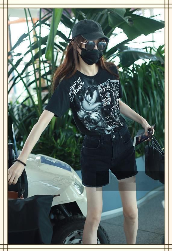 唐嫣真没浪费172身高!硬是把五分短裤穿成热裤，网友:这腿我服