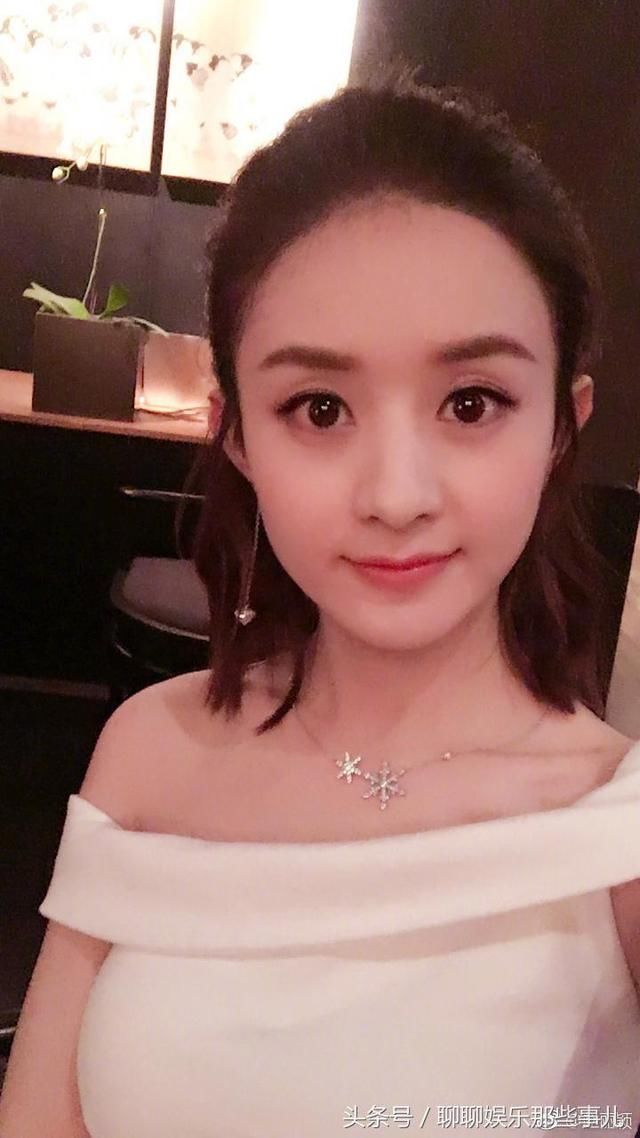 赵丽颖用一句话两张图回应，到底有没有怀孕看下就知道了