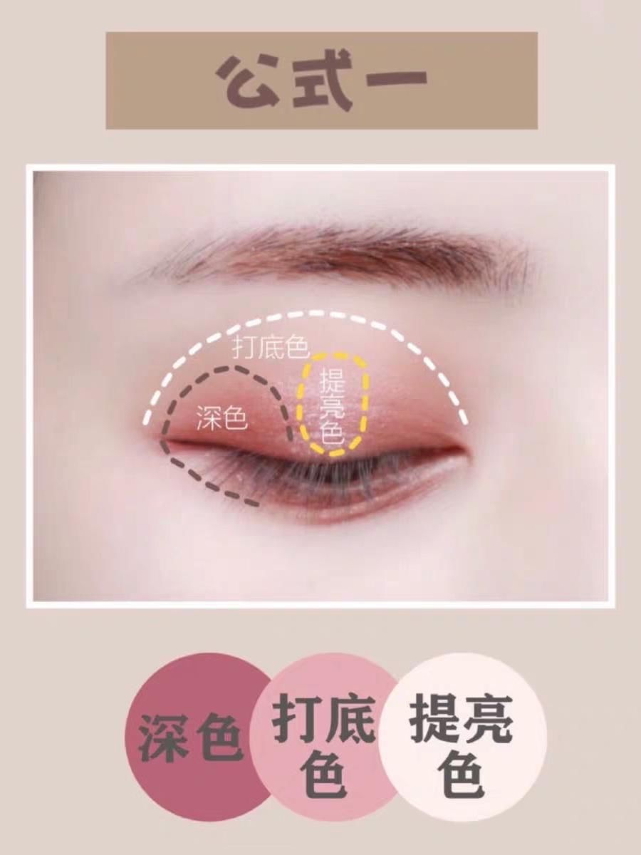  『眼妆』眼影怎么配色？单色搭配「眼影公式」搞定渐层眼妆～