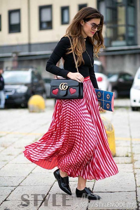 条纹裙最精彩的一面等你发现