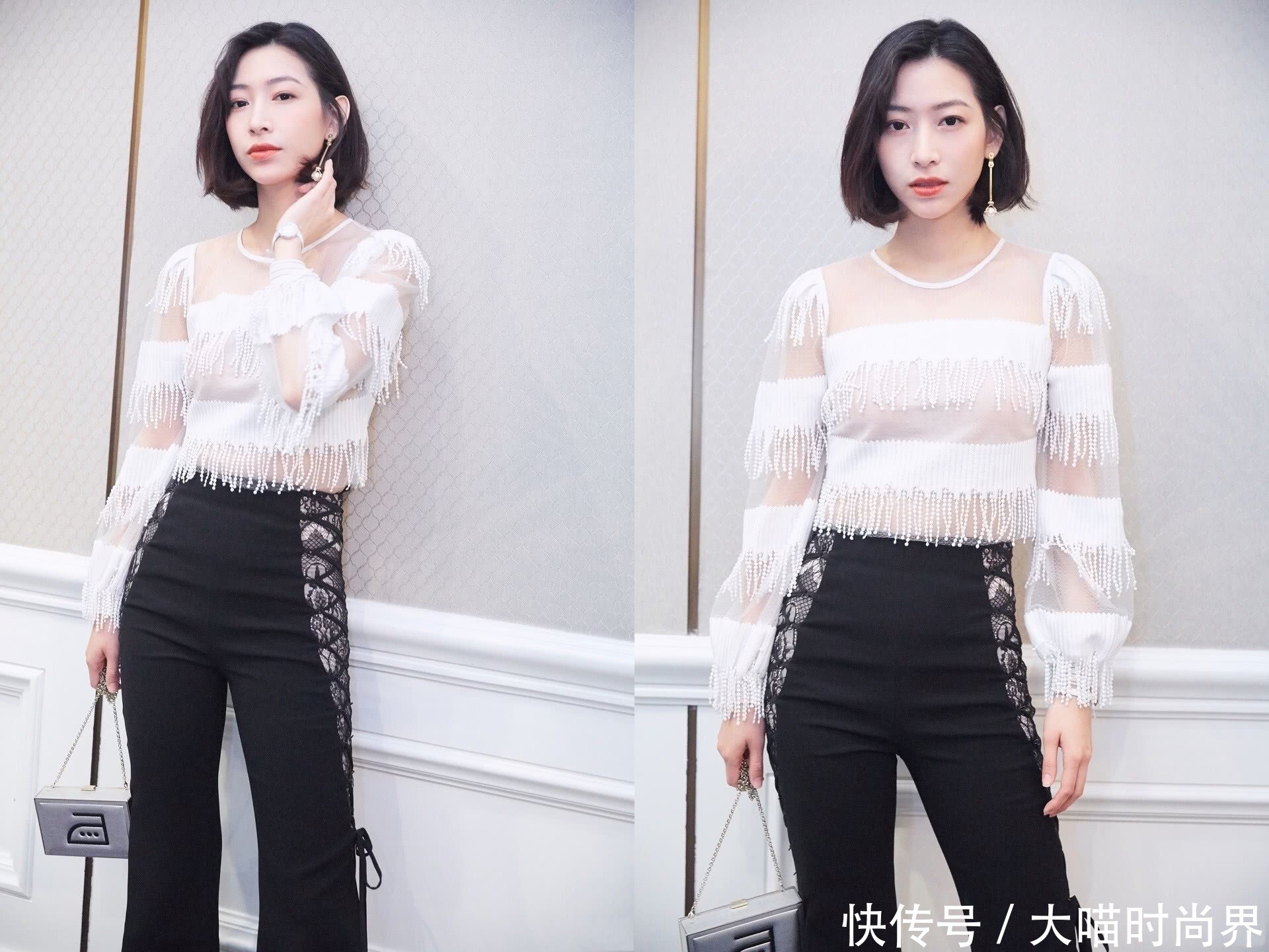 温雅穿阔腿裤现身，暴露一双惊艳长腿，网友：180身高我信了！