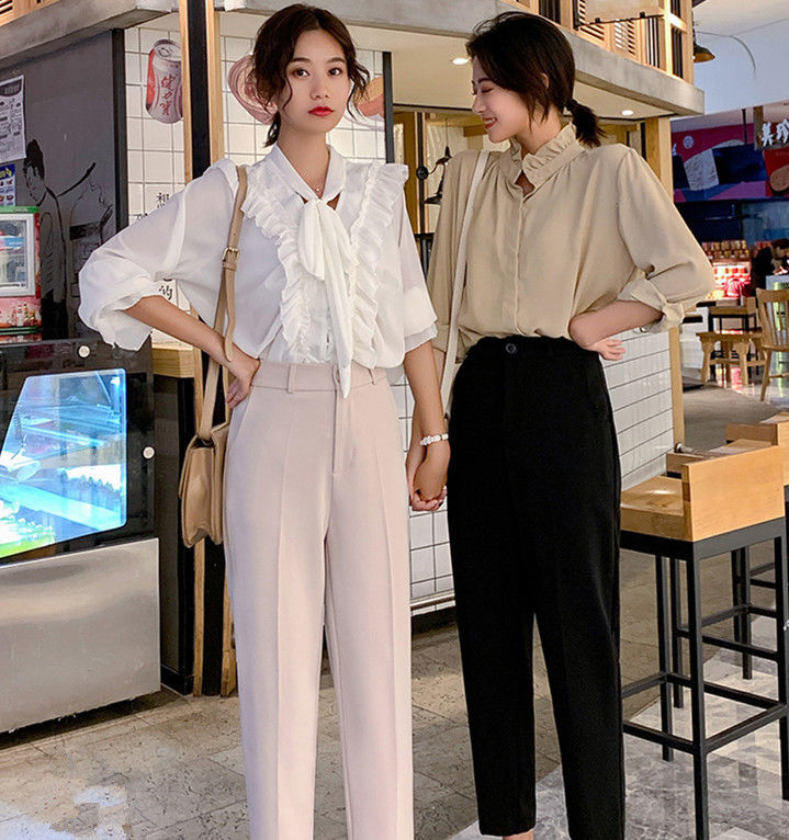  #时髦#今年的“烟管裤”太火了:简约、知性、女人味十足!