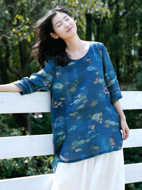  「视觉感」8款亚麻小衫隐藏粗膀厚肩，轻薄透气自带凉爽属性，80后都爱穿