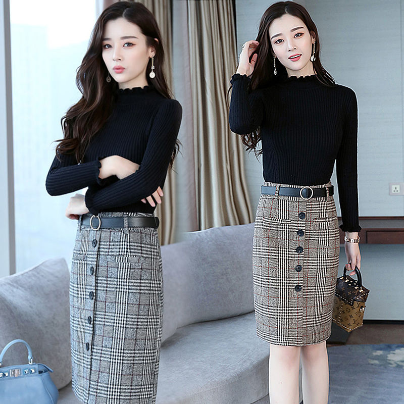 秋天一到,老婆把连衣裙都收起来了,穿包臀裙套装,性感又撩人