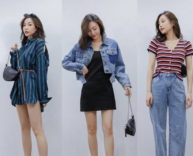  春天@牛仔裤表现力出色！春天抢占优势，淑女气质穿搭显高显腰身