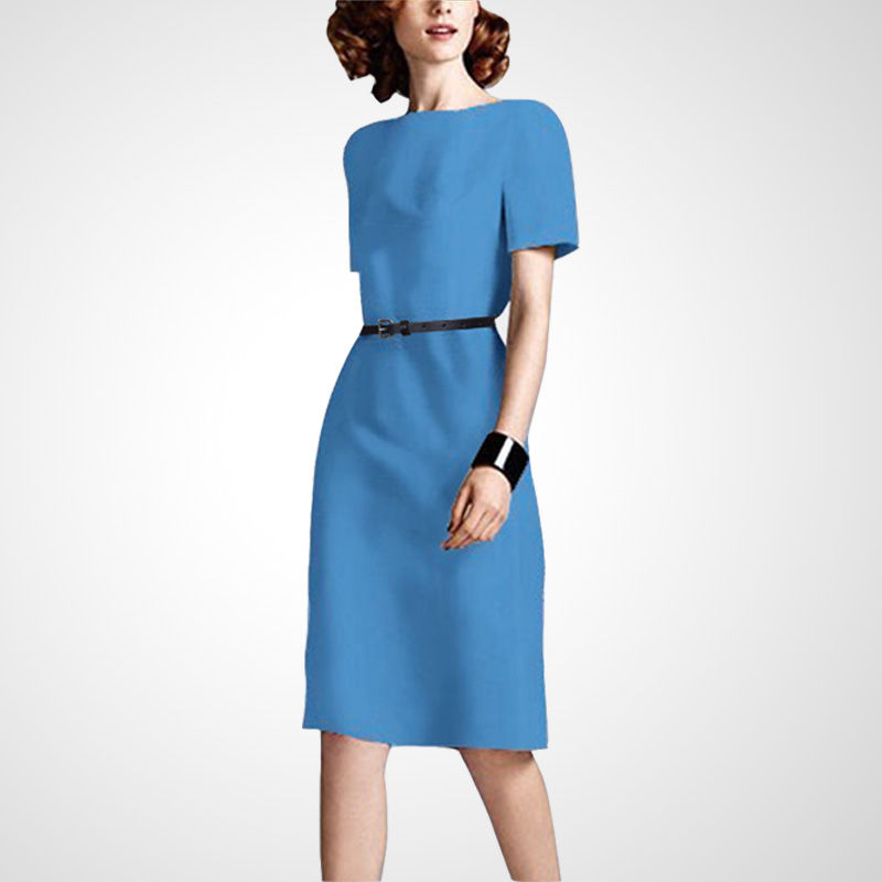 这裙子就是贵了点，不过真的很美，60后妈妈们穿，高贵超嫩美