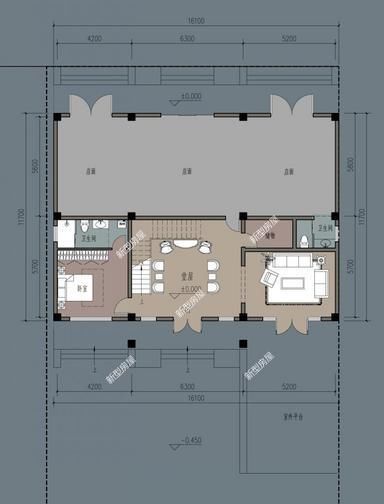  【费用】农村正面自己的建筑物，商业设计，3套费用为23万