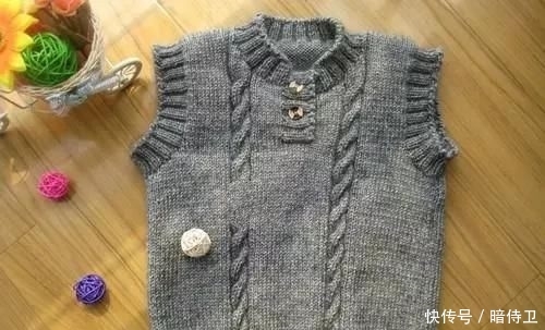  [笔记]帅气男童小背心针织，两天就能完工，附教程笔记