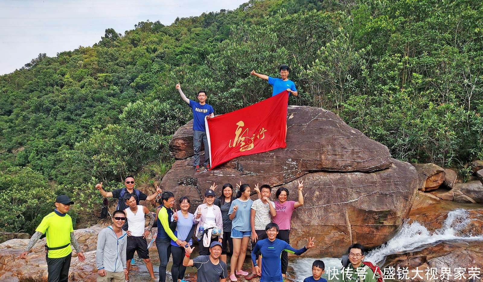广东江门户外游泳避暑路线，珠三角超美瀑布溪谷，爬山需要2小时