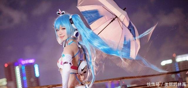 性感比基尼女郎Cosplay初音未来无圣光