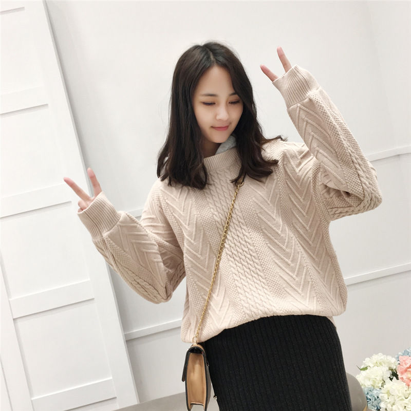 头次见，比卫衣还洋气的针织衫搭小脚裤，老婆穿了，美嫩的不得了