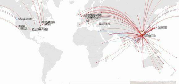 我国主要城市国际直飞航线排名：谁才是真正的国际航空港