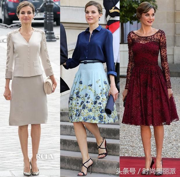 西班牙王后太会穿啦!气质不输梅拉尼娅,难怪二婚还能嫁国王!