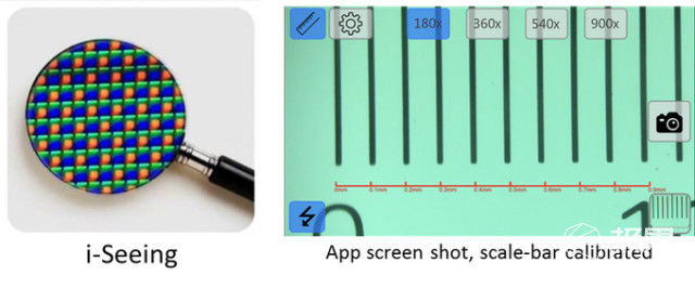 指尖大小的手机显微镜头，800倍放大带你领略微观世界之美