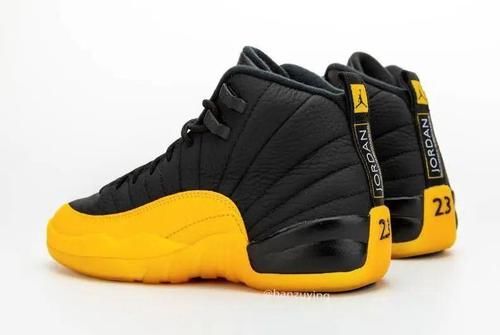  「Air」黑黄组合绝了！Air Jordan 12 全新配色实物美照释出！