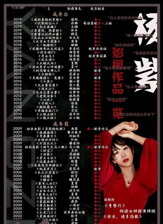  [原声]杨紫影视作品一览 百分之九十的原声作品是你作为演员的骨气