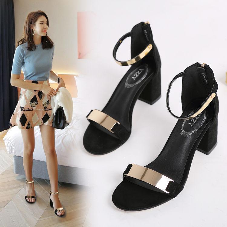 三伏天适合穿这样的高跟鞋, 鲜美显性感, 不伤脚显腿长