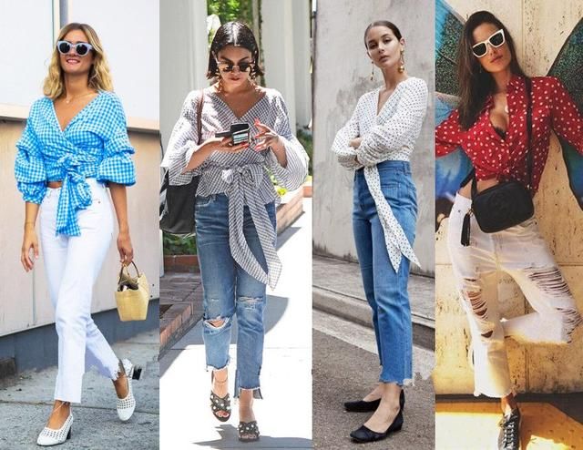夏天怎么穿时髦？36套示范搭配，打个结让基础款穿出质感