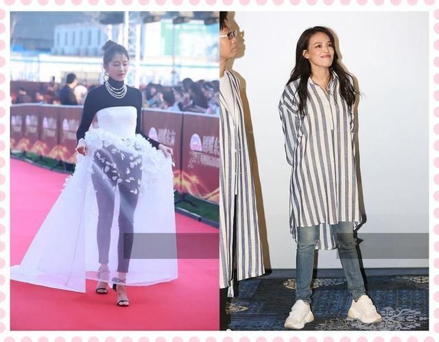 裙子里面套仔裤果然是穿搭雷区！不止关晓彤，就连舒淇也扛不住！