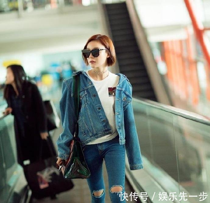 袁姗姗穿紧身裤的效果令我沉默了, 网友: 这双长腿能上T台了  ?