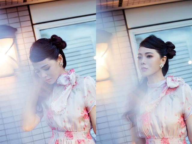 伊能静快50岁了，一袭雪纺长裙现身东京，年纪越大越有味道