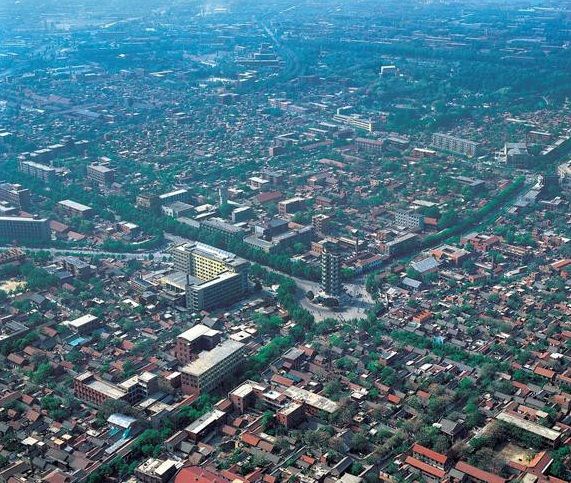 老照片:航拍30年前的中国各城市，看看有没有你的家乡