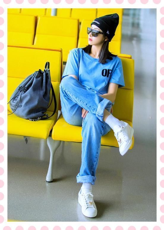 宋茜是168，张碧晨也是168，二人同穿长牛仔裤，差距竟如此尴尬？