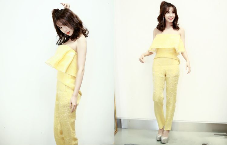 李菲儿不过是烫了个刘海，少女感十足，网友：气质真好！